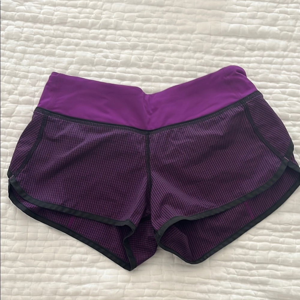 Lululemon Athletica Purple Athletic Shorts Sleek Design Moisture-Wicking